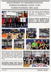 Fizyoterapi ve Rehabilitasyon Bölümü Öğrencilerimiz EURO CUP3 Turnuvasında Yer Aldı